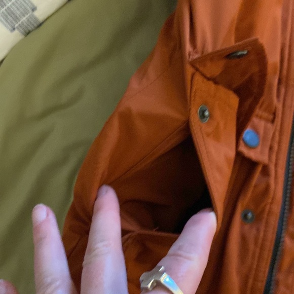 Orange Fur-Lined kids Winter Jacket - Picture 10 of 16